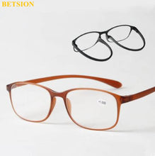 Load image into Gallery viewer, TR90 Flexible Reading Glasses Men Women lightweight Full Rim Readers Power Glass +100 +150 +200 +250 +300 +350 +400