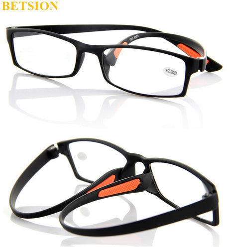 TR90 Flexible Reading Glasses Men Women lightweight Full Rim Retro Fashion Readers Power Glass +100 +150 +200 +250 +300 +350 +4